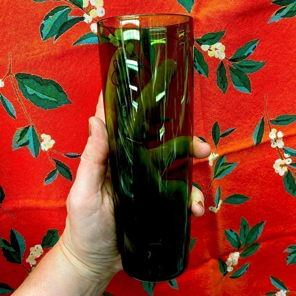 Vintage Olive Green Slim Tallboys, Set of 3